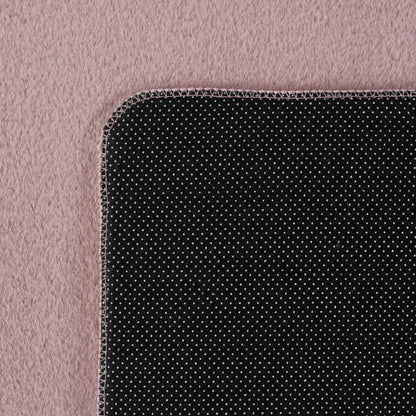 Läufer Teppich Rosa 6x1 cm – Waschbarer Kurzflorteppicheteppiche, rutschfest & weich, modernes einfarbiges Design für Schlafzimmer, Küche & Flur