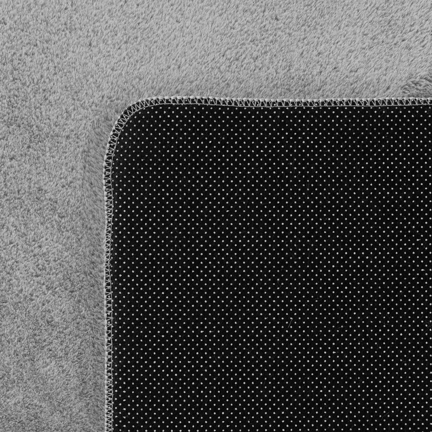 Läufer Teppich Silber 6x1 cm – Waschbarer Kurzflorteppicheteppiche, rutschfest & weich, modernes einfarbiges Design für Schlafzimmer, Küche & Flur