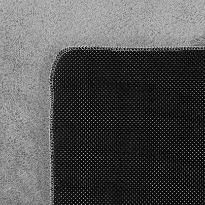 Läufer Teppich Silber 6x1 cm – Waschbarer Kurzflorteppicheteppiche, rutschfest & weich, modernes einfarbiges Design für Schlafzimmer, Küche & Flur