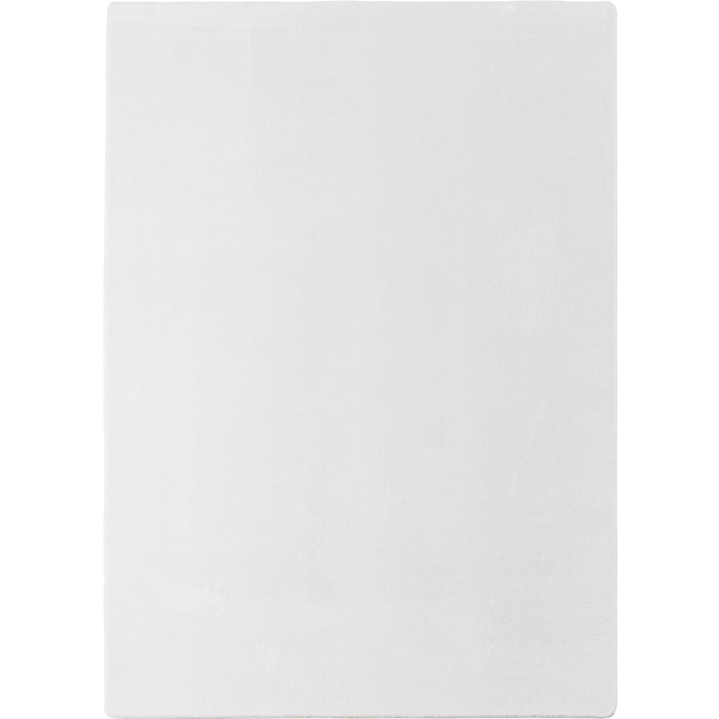 Läufer Teppich Weiss 6x1 cm – Waschbarer Kurzflorteppicheteppiche, rutschfest & weich, modernes einfarbiges Design für Schlafzimmer, Küche & Flur