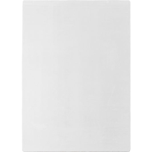Läufer Teppich Weiss 6x1 cm – Waschbarer Kurzflorteppicheteppiche, rutschfest & weich, modernes einfarbiges Design für Schlafzimmer, Küche & Flur