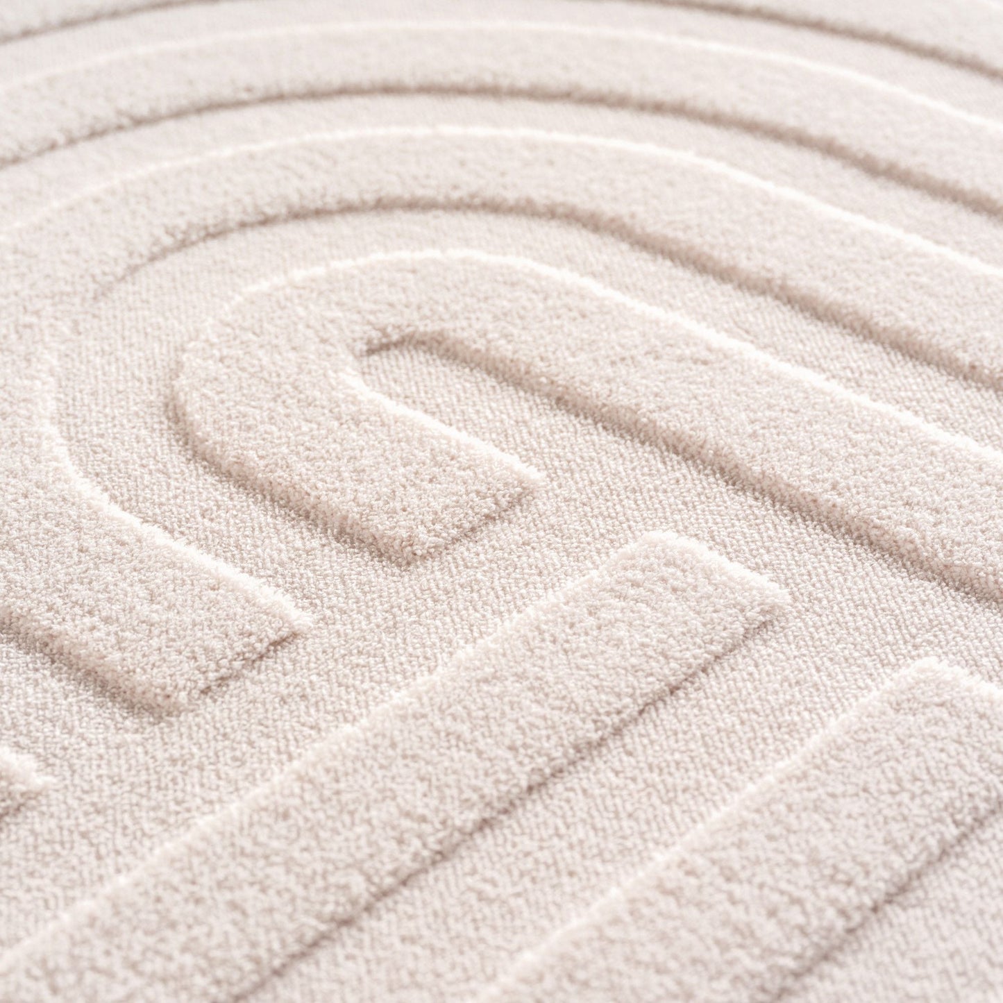 Skandinavischer Boho Teppich Einfarbig Creme 8x15 cm, Deko Teppich, Weich & Pflegeleicht, Waschbar, 3D-Effekt, Teppich für Wohnzimmer und Schlafzimmer, Läufer Teppich