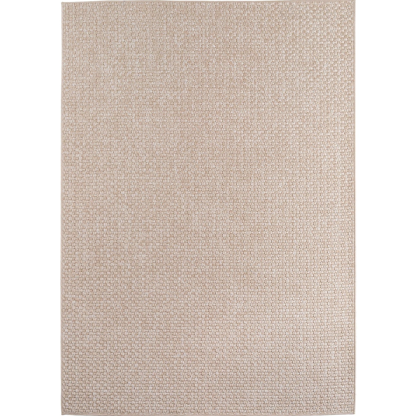 In- & Outdoorteppiche Beige 8x25 cm Läufer, Wetterfest & UV-beständig, Ideal für Küche, Balkon, Terrasse, Wohnzimmer und Esszimmer, Einfarbig im Boho-Stil.