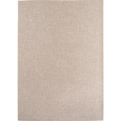 In- & Outdoorteppiche Beige 8x25 cm Läufer, Wetterfest & UV-beständig, Ideal für Küche, Balkon, Terrasse, Wohnzimmer und Esszimmer, Einfarbig im Boho-Stil.