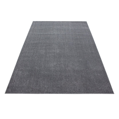 Kurzflorteppiche, Unicolor - Einfarbig, Farbe Hellgrau, Teppich für Wohnzimmer, Rücken aus Filz