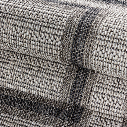 Outdoorteppiche, Bordüre Design, Farbe Creme, Teppich für Terasse-Balkon-Küche, Rücken aus Polypropylen