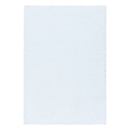 Hochflorteppiche, Unicolor - Einfarbig, Farbe Weiß, Teppich für Wohnzimmer, Rücken aus Jute