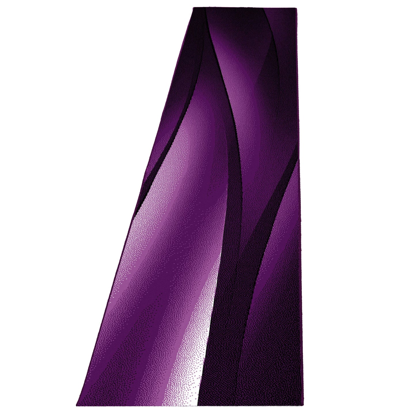 Kurzflorteppiche, Ombre Design, Farbe Violett, Teppich für Wohnzimmer, Rücken aus Jute