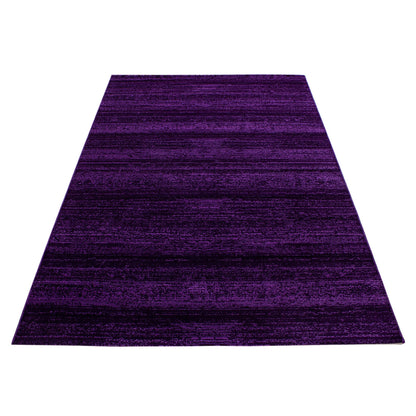 Kurzflorteppiche, Unicolor - Einfarbig, Farbe Violett, Teppich für Wohnzimmer, Rücken aus Jute
