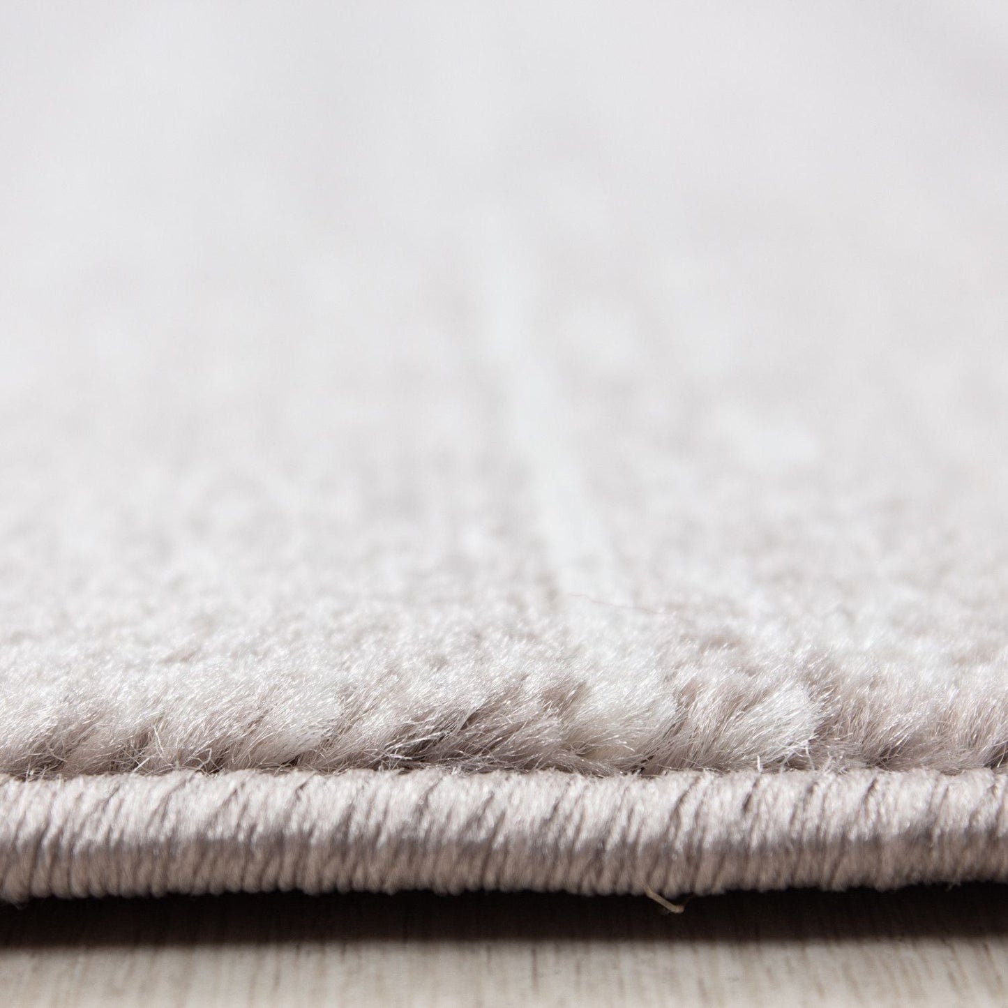 Kurzflorteppiche, Unicolor - Einfarbig, Farbe Beige, Teppich für Wohnzimmer, Rücken aus Jute