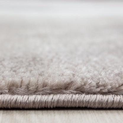 Kurzflorteppiche, Ombre Design, Farbe Braun, Teppich für Wohnzimmer, Rücken aus Jute