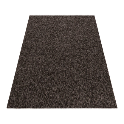 Kurzflorteppiche, Unicolor - Einfarbig, Farbe Braun, Teppich für Wohnzimmer, Rücken aus Filz