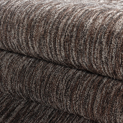 Kurzflorteppiche, Unicolor - Einfarbig, Farbe Braun, Teppich für Wohnzimmer, Rücken aus Filz