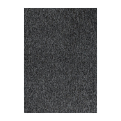 Kurzflorteppiche, Unicolor - Einfarbig, Farbe Anthrazit, Teppich für Wohnzimmer, Rücken aus Filz