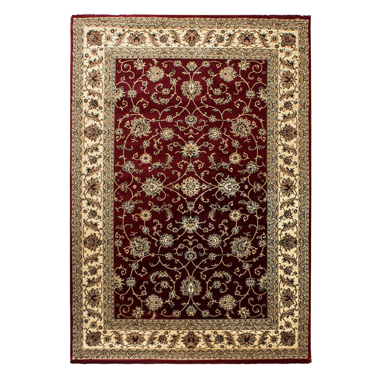 Klassische & Orientteppiche, Orientalisch Design, Farbe Rot, Teppich für Wohnzimmer, Rücken aus Jute