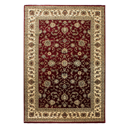 Klassische & Orientteppiche, Orientalisch Design, Farbe Rot, Teppich für Wohnzimmer, Rücken aus Jute