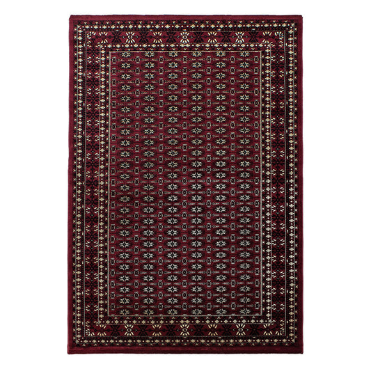 Klassische & Orientteppiche, Orientalisch Design, Farbe Rot, Teppich für Wohnzimmer, Rücken aus Jute