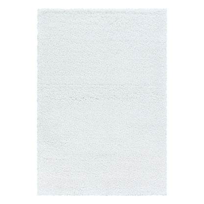 Hochflorteppiche, Unicolor - Einfarbig, Farbe Weiß, Teppich für Wohnzimmer, Rücken aus Jute