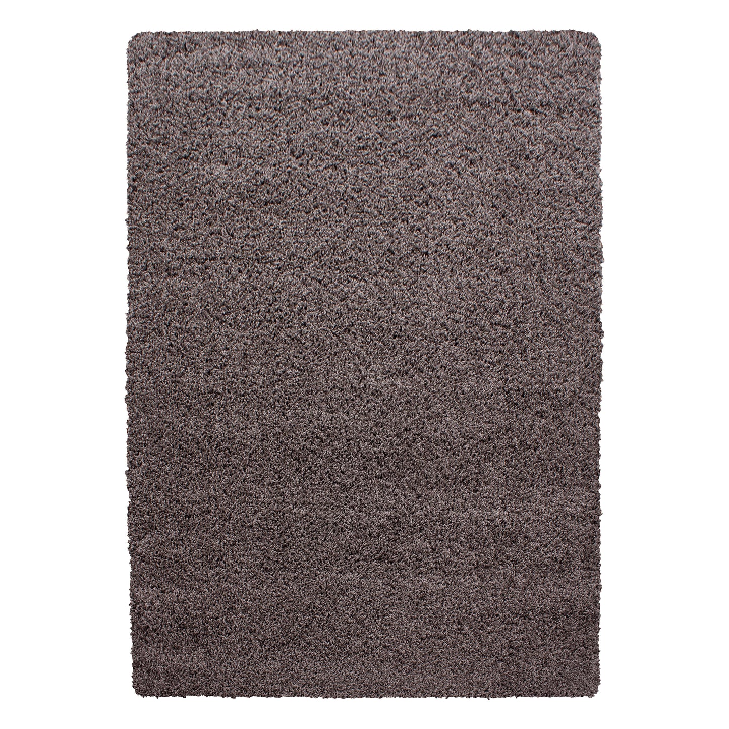 Hochflorteppiche, Unicolor - Einfarbig, Farbe Taupe, Teppich für Wohnzimmer, Rücken aus Jute