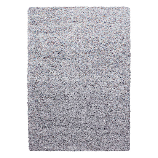 Hochflorteppiche, Unicolor - Einfarbig, Farbe Hellgrau, Teppich für Wohnzimmer, Rücken aus Jute