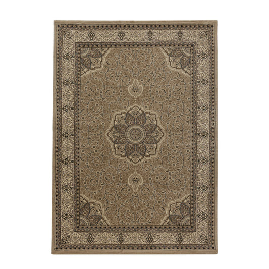 Klassische & Orientteppiche, Orientalisch Design, Farbe Beige, Teppich für Wohnzimmer, Rücken aus Jute