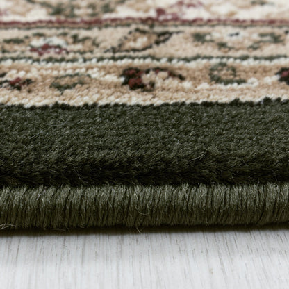 Klassische & Orientteppiche, Orientalisch Design, Farbe Grün, Teppich für Wohnzimmer, Rücken aus Jute