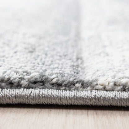 Kurzflorteppiche, Kariert Design, Farbe Blau, Teppich für Wohnzimmer, Rücken aus Jute