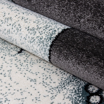 Kinderteppiche, Elefant-Design, Farbe Blau, Teppich für Kinderzimmer, Rücken aus Jute