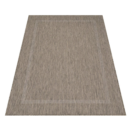 Outdoorteppiche, Unicolor - Einfarbig, Farbe Braun, Teppich für Terasse-Balkon-Küche, Rücken aus Polypropylen