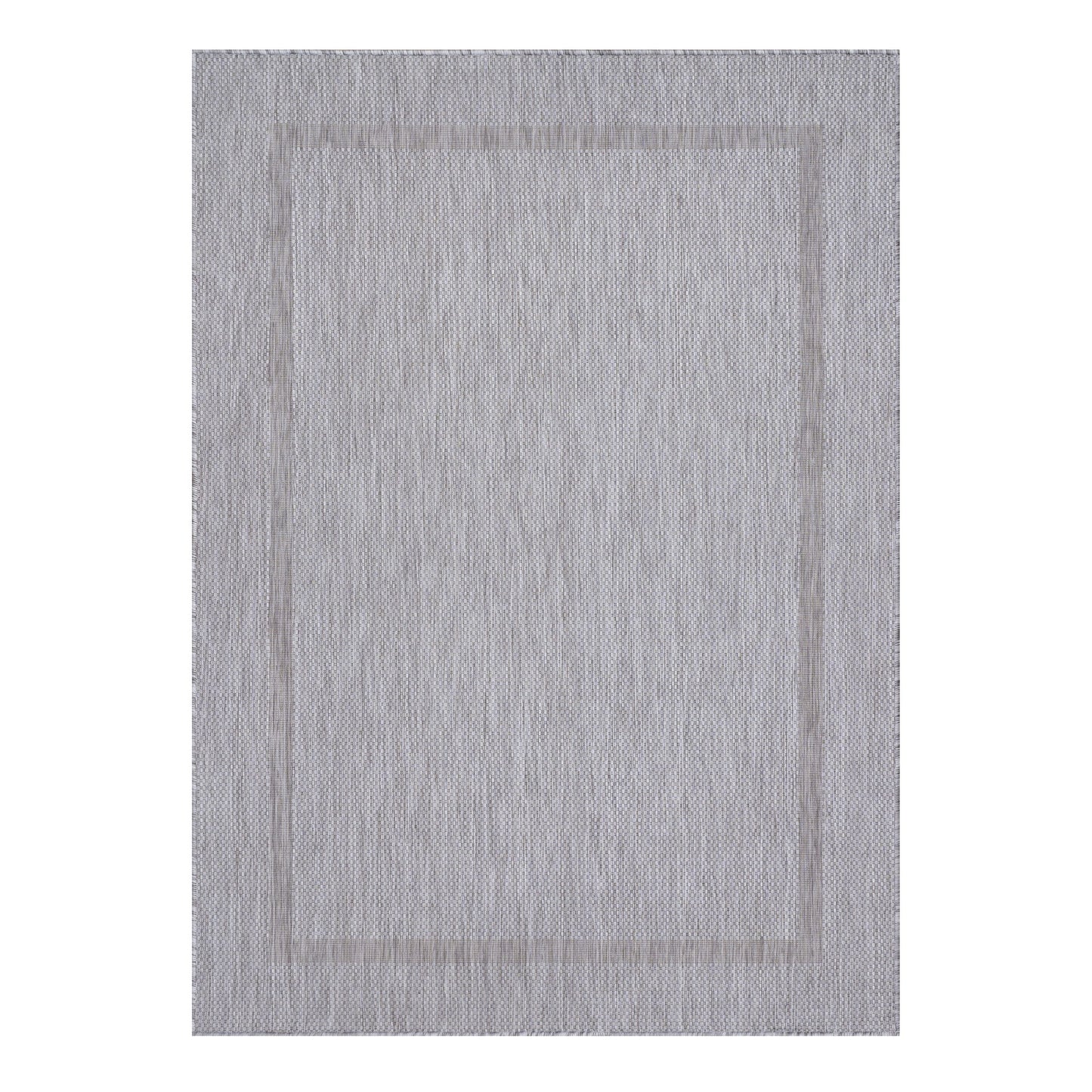 Outdoorteppiche, Unicolor - Einfarbig, Farbe Silber, Teppich für Terasse-Balkon-Küche, Rücken aus Polypropylen