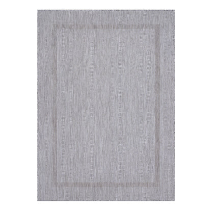 Outdoorteppiche, Unicolor - Einfarbig, Farbe Silber, Teppich für Terasse-Balkon-Küche, Rücken aus Polypropylen