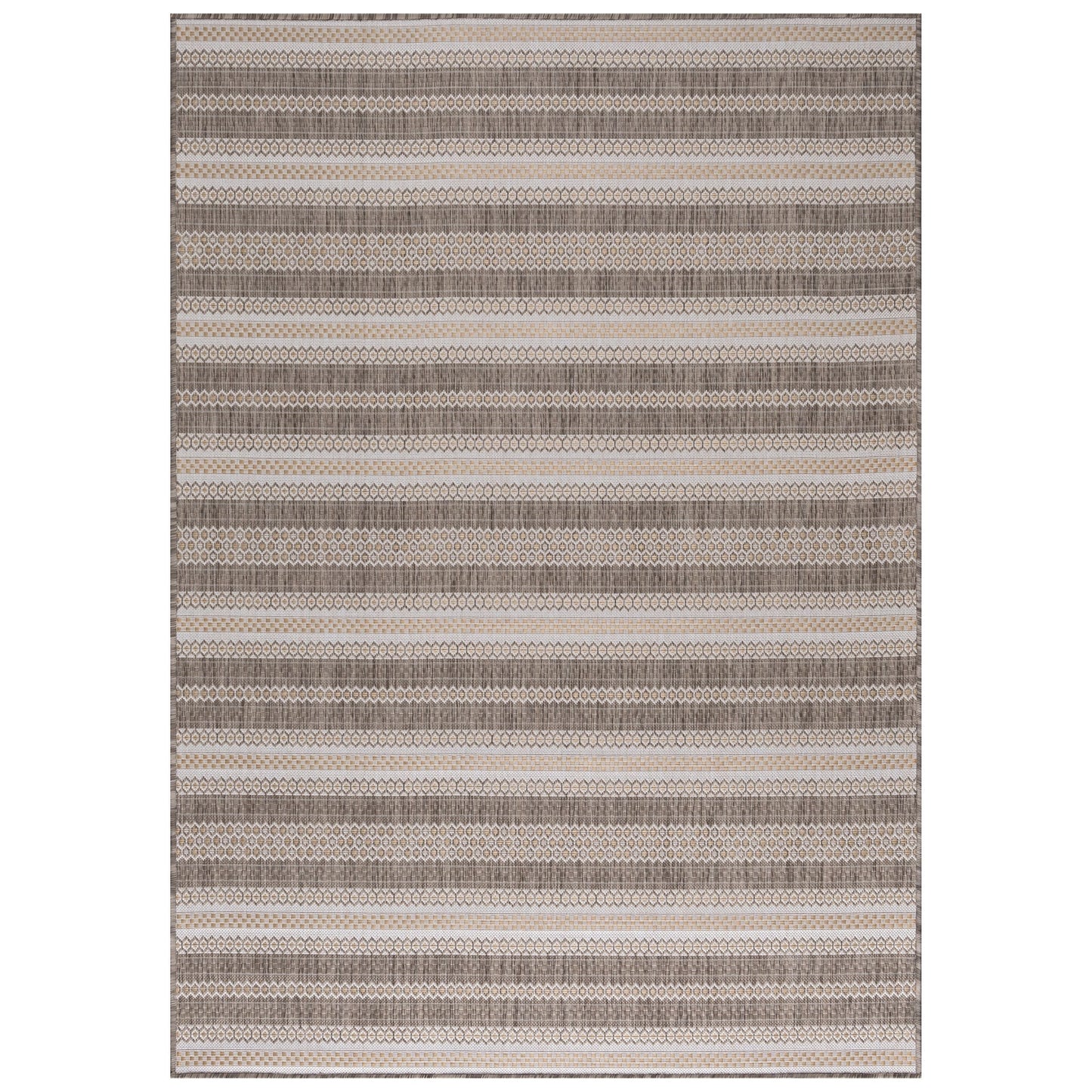 Outdoorteppiche, Vintage Design, Farbe Beige, Teppich für Terasse-Balkon-Küche, Rücken aus Polypropylen
