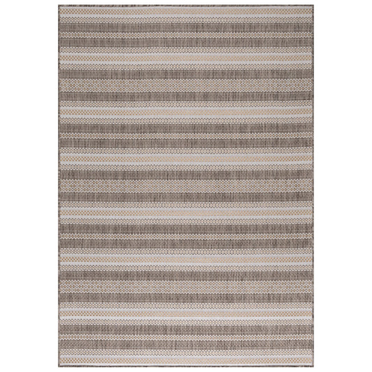 Outdoorteppiche, Vintage Design, Farbe Beige, Teppich für Terasse-Balkon-Küche, Rücken aus Polypropylen