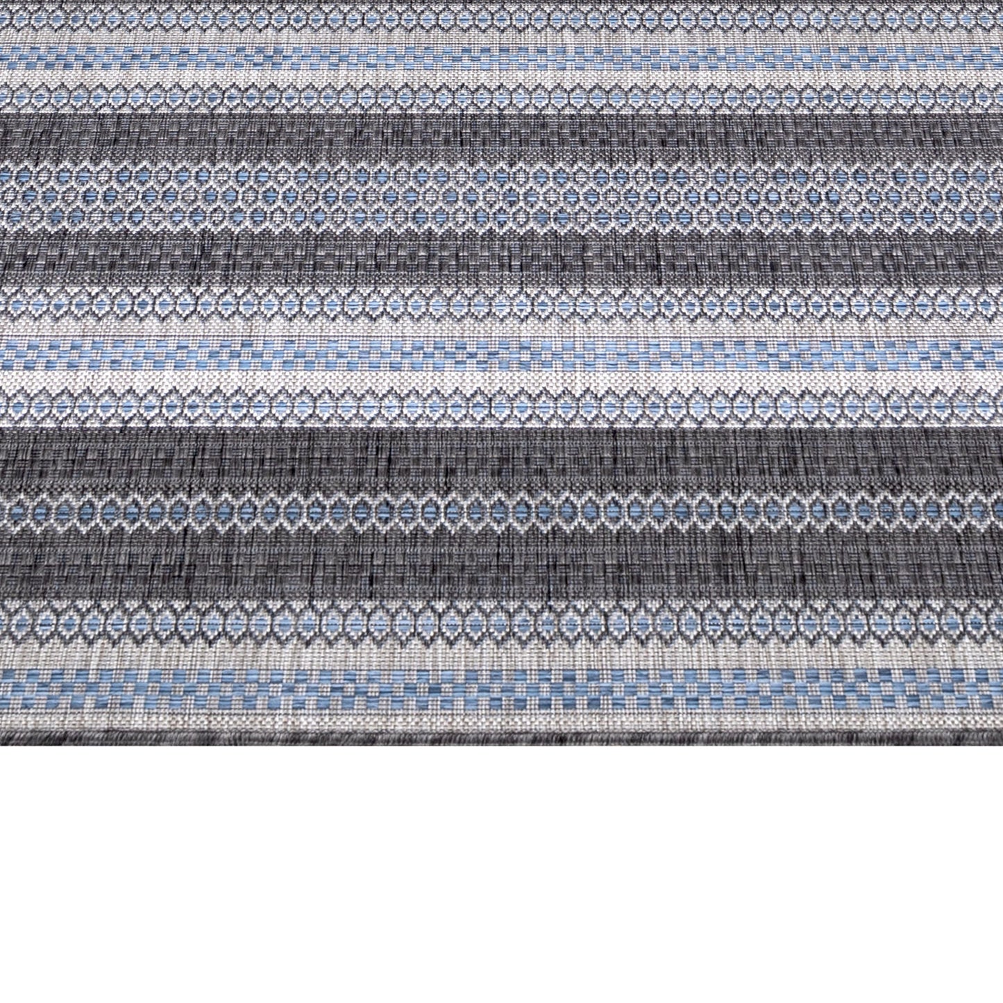 Outdoorteppiche, Vintage Design, Farbe Schwarz, Teppich für Terasse-Balkon-Küche, Rücken aus Polypropylen