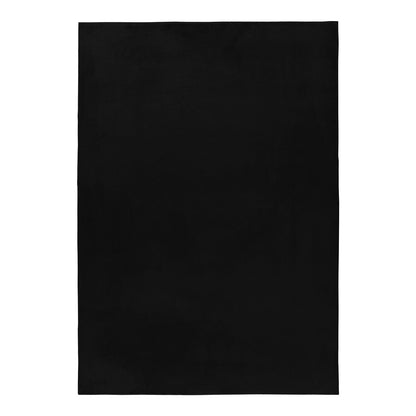 Hochflorteppiche, Unicolor - Einfarbig, Farbe Schwarz, Teppich für Wohnzimmer, Rücken aus Baumwolle