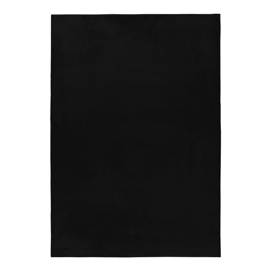 Hochflorteppiche, Unicolor - Einfarbig, Farbe Schwarz, Teppich für Wohnzimmer, Rücken aus Baumwolle