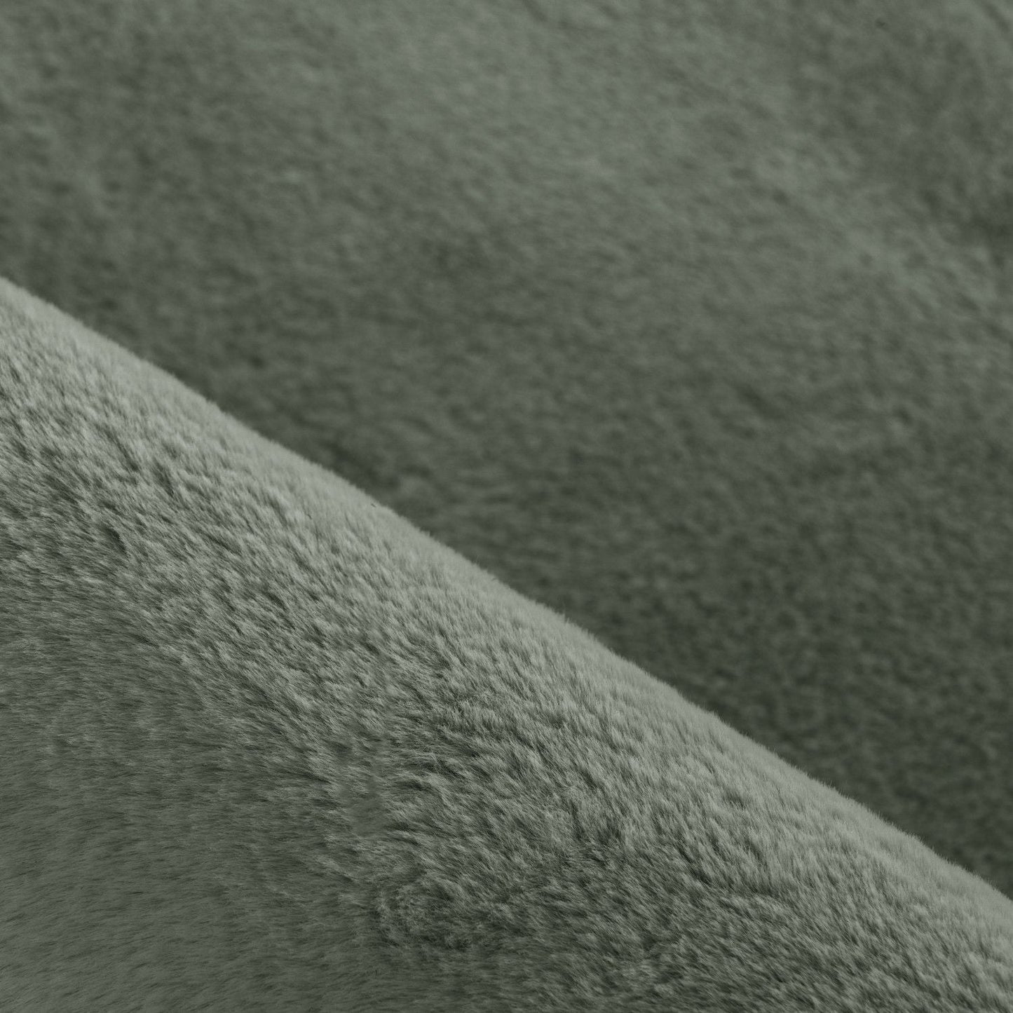 Hochflorteppiche, Unicolor - Einfarbig, Farbe Grün, Teppich für Wohnzimmer, Rücken aus Baumwolle