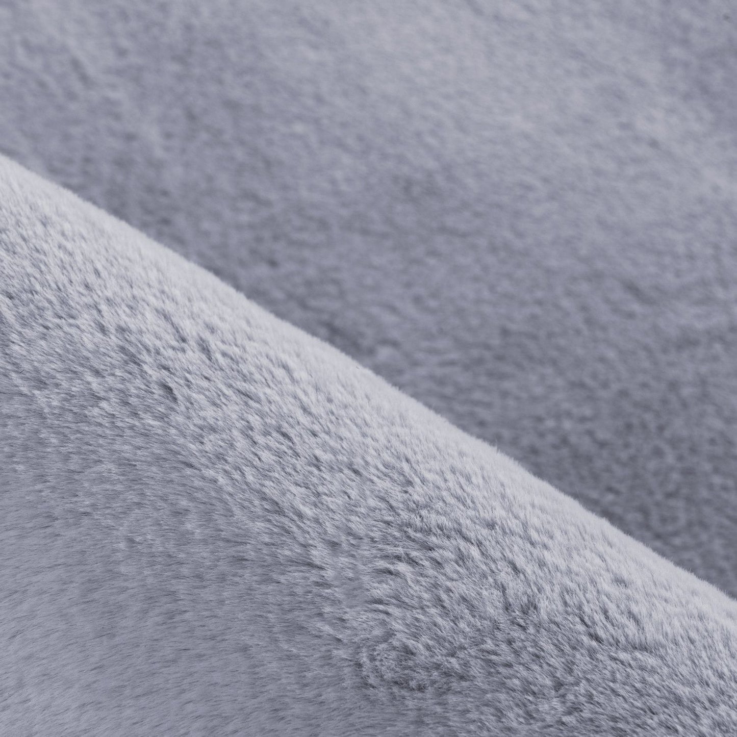 Hochflorteppiche, Unicolor - Einfarbig, Farbe Grau, Teppich für Wohnzimmer, Rücken aus Baumwolle
