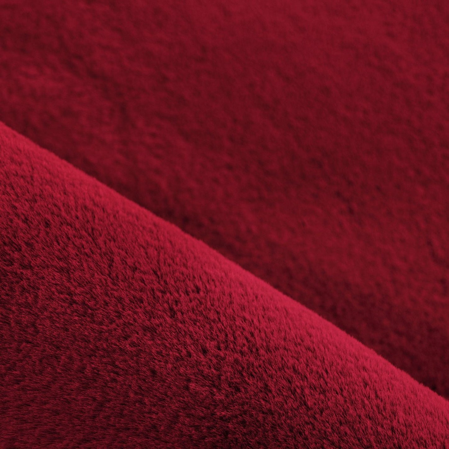 Hochflorteppiche, Unicolor - Einfarbig, Farbe Rot, Teppich für Wohnzimmer, Rücken aus Baumwolle