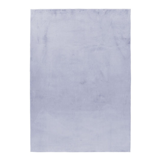 Hochflorteppiche, Unicolor - Einfarbig, Farbe Silber, Teppich für Wohnzimmer, Rücken aus Baumwolle