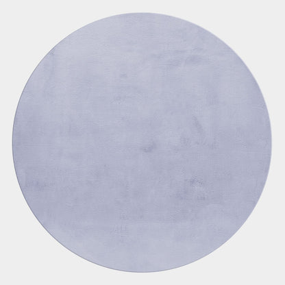 Hochflorteppiche, Unicolor - Einfarbig, Farbe Silber, Teppich für Wohnzimmer, Rücken aus Baumwolle