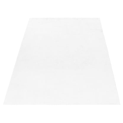 Hochflorteppiche, Unicolor - Einfarbig, Farbe Weiß, Teppich für Wohnzimmer, Rücken aus Baumwolle