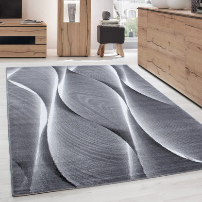 Moderner Designer Wohnzimmer Teppich Parma 9310 Schwarz