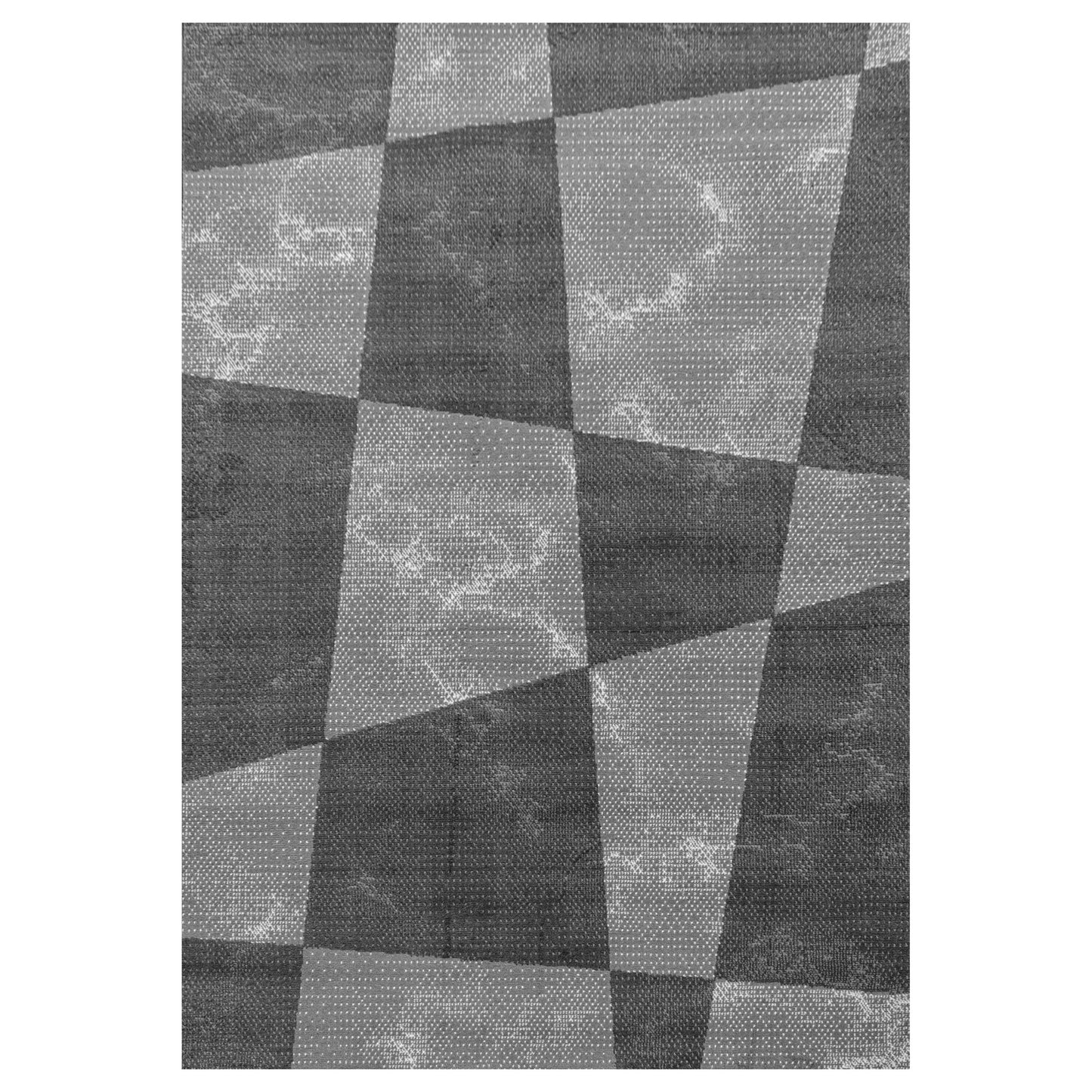 Wohnzimmerteppich Kurzflor Teppich Modernes Formen Muster Flor Weich Grau