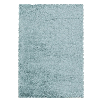 Wohnzimmerteppich Hochflor Teppich Super Soft Shaggy Flor Weich Farbe Blau