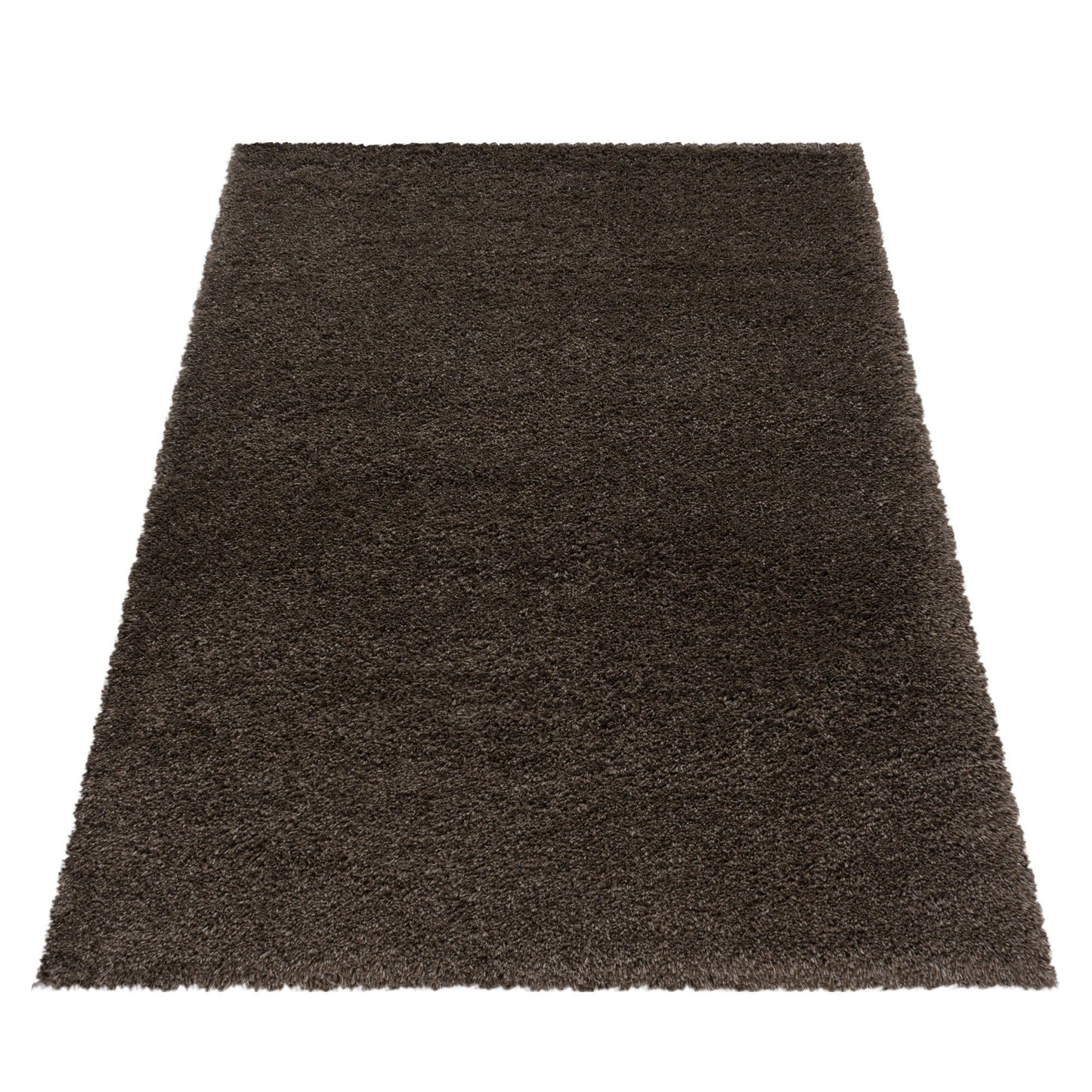 Wohnzimmerteppich Hochflor Teppich Super Soft Shaggy Flor Weich Farbe Braun