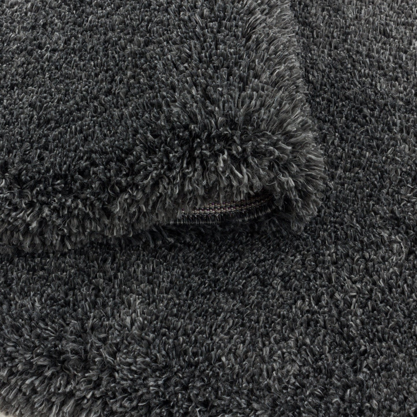 Wohnzimmerteppich Hochflor Teppich Super Soft Shaggy Flor Weich Farbe Grau