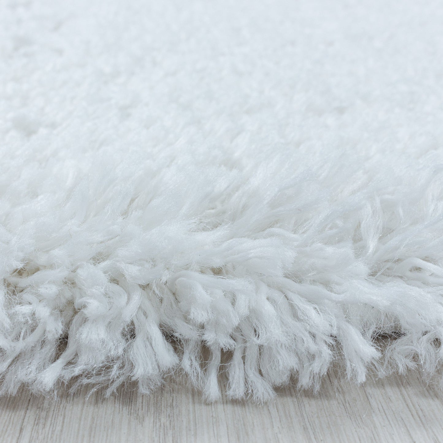 Wohnzimmerteppich Hochflor Teppich Super Soft Shaggy Flor Weich Farbe Weiss