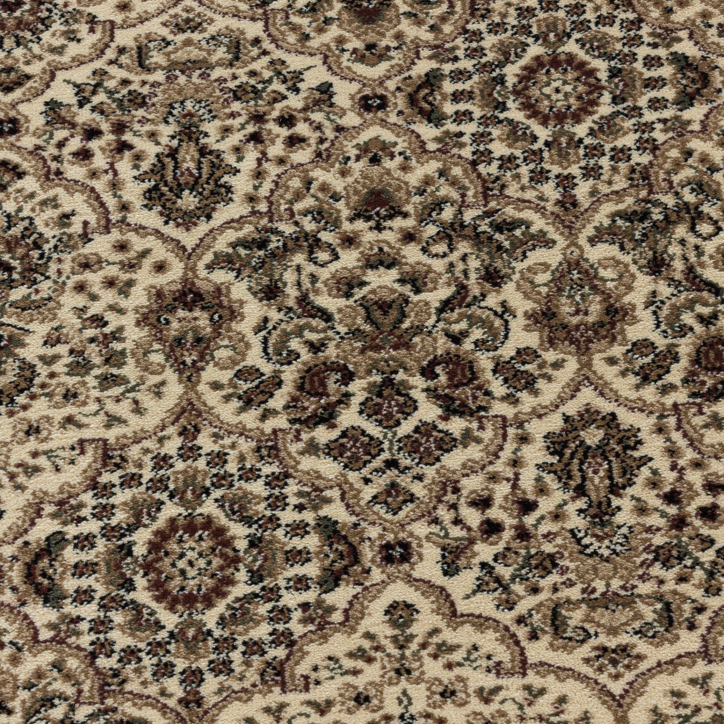 Wohnzimmer Kurzflor Teppich Design Orient Teppich Klassik Antike Ornamente Beige