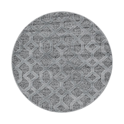 Kurzflor Design Teppich MIA Looped Flor 3-D Gitter Muster Abstrakt